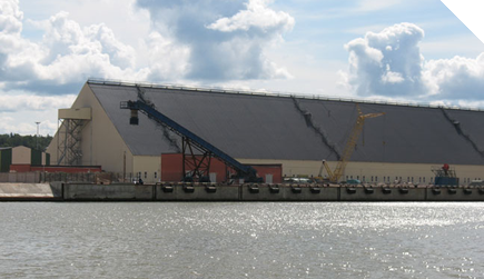 Technical sulfur transshipment terminal, Commercial Sea Port of Ust-Luga
